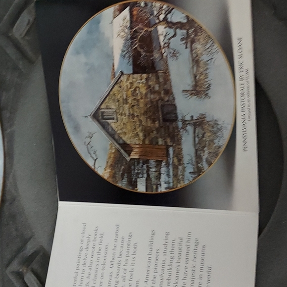 Vintage ERIC SLOANE PENNSYLVANIA PASTORALE ROYAL DOULTON PLATE 1977 - Picture 13 of 15